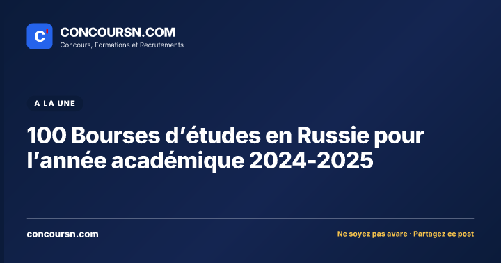 Illustration de l’article : 100 Bourses d’études en Russie pour l’année académique 2024-2025