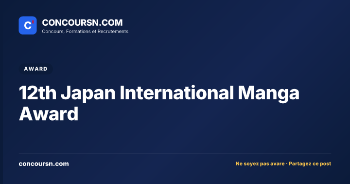 Illustration de l’article : 12th Japan International Manga Award