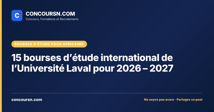 Illustration de l’article : 15 bourses d’étude international de l’Université Laval pour 2026 – 2027
