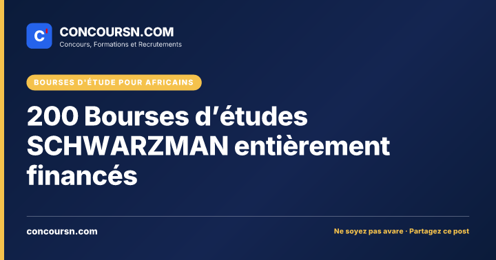 Illustration de l’article : 200 Bourses d’études SCHWARZMAN entièrement financés