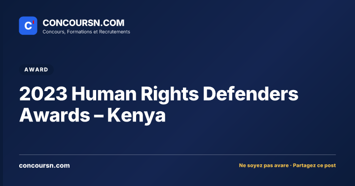 Illustration de l’article : 2023 Human Rights Defenders Awards – Kenya