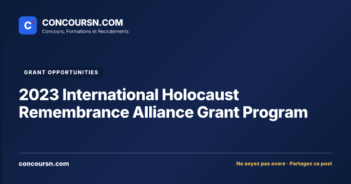 Illustration de l’article : 2023 International Holocaust Remembrance Alliance Grant Program