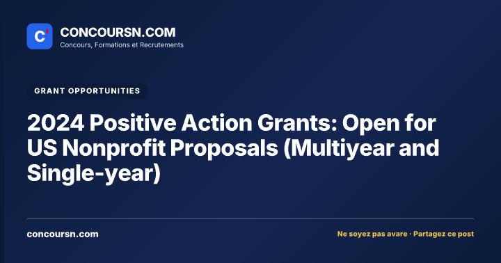 Illustration de l’article : 2024 Positive Action Grants: Open for US Nonprofit Proposals (Multiyear and Single-year)