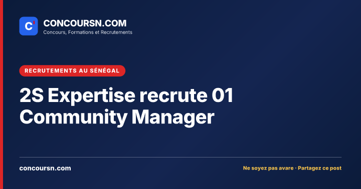 Illustration de l’article : 2S Expertise recrute 01 Community Manager