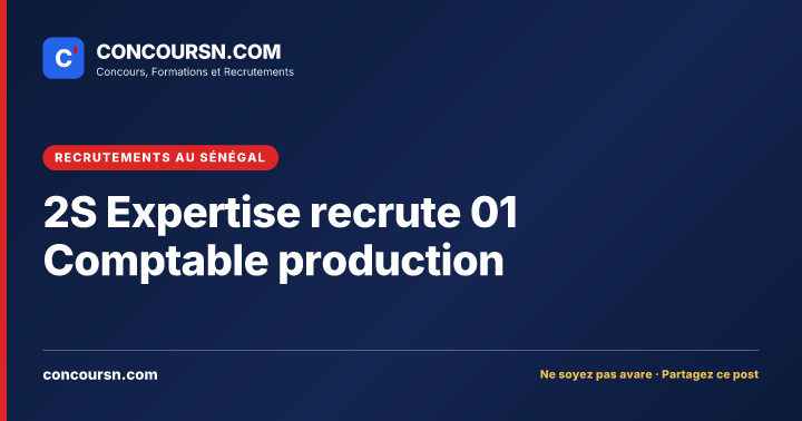 Illustration de l’article : 2S Expertise recrute 01 Comptable production