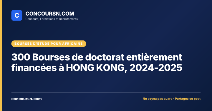 Illustration de l’article : 300 Bourses de doctorat entièrement financées à HONG KONG, 2024-2025
