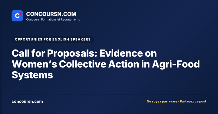 Illustration de l’article : Call for Proposals: Evidence on Women’s Collective Action in Agri-Food Systems