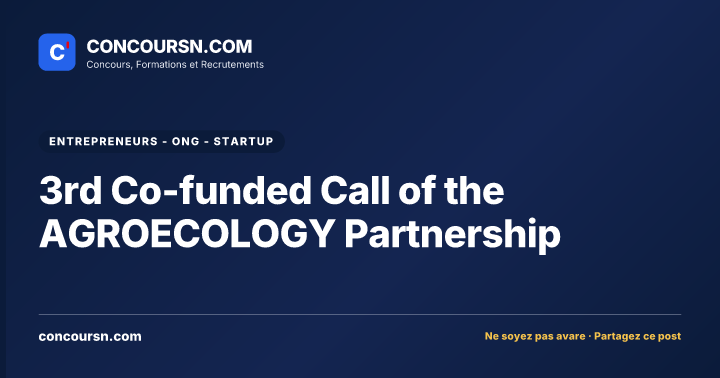 Illustration de l’article : 3rd Co-funded Call of the AGROECOLOGY Partnership