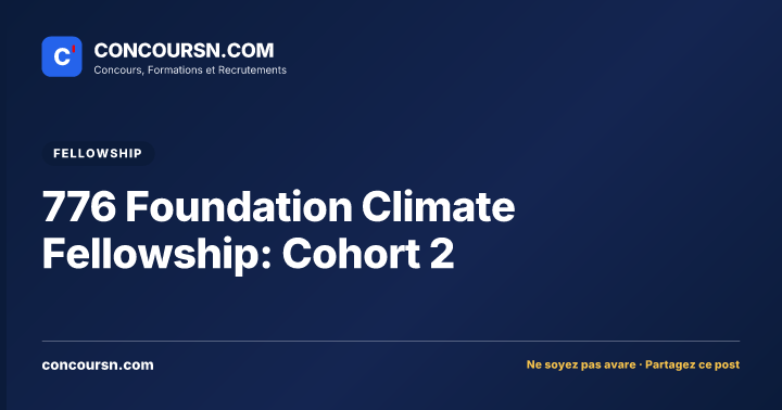 Illustration de l’article : 776 Foundation Climate Fellowship: Cohort 2