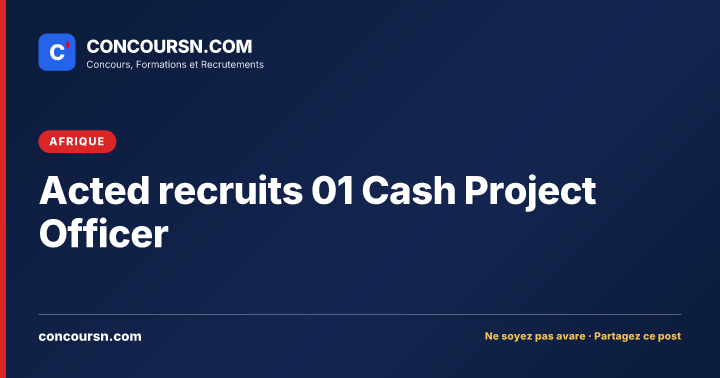 Illustration de l’article : Acted recruits 01 Cash Project Officer