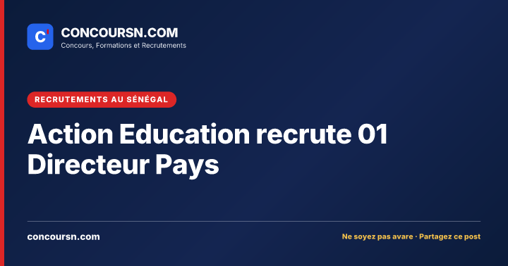 Illustration de l’article : Action Education recrute 01 Directeur Pays