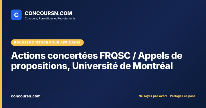 Illustration de l’article : Actions concertées FRQSC / Appels de propositions, Université de Montréal