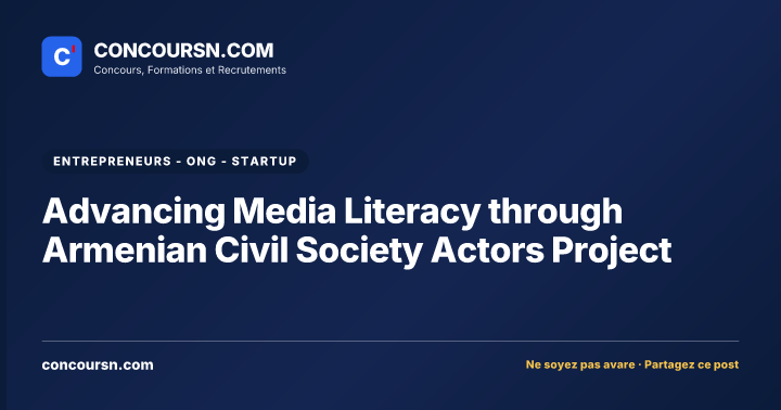 Illustration de l’article : Advancing Media Literacy through Armenian Civil Society Actors Project