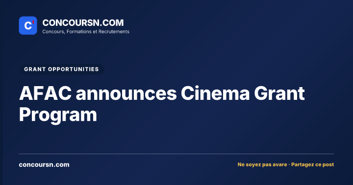 Illustration de l’article : AFAC announces Cinema Grant Program