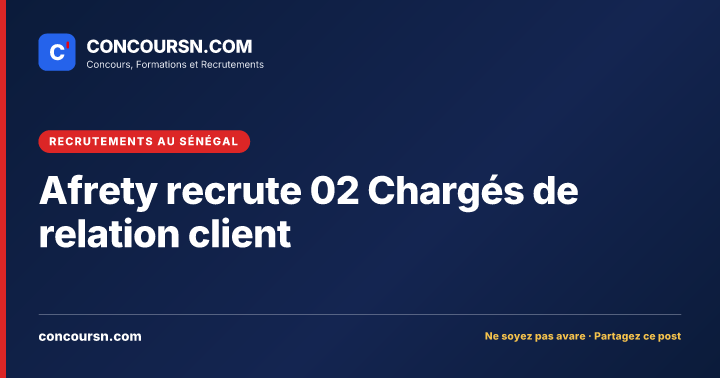 Illustration de l’article : Afrety recrute 02 Chargés de relation client