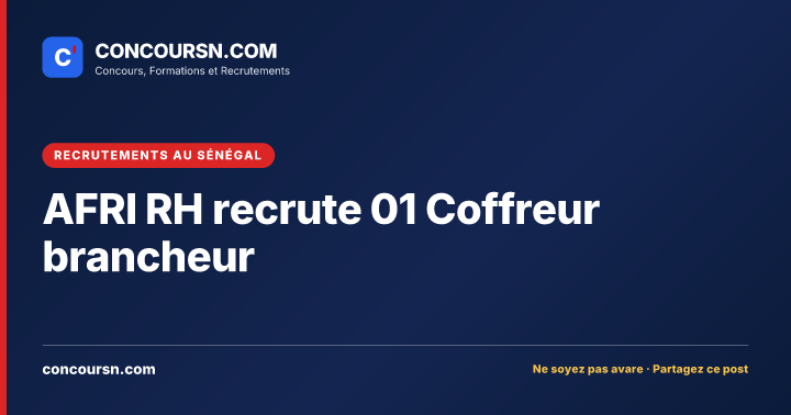 Illustration de l’article : AFRI RH recrute 01 Coffreur brancheur