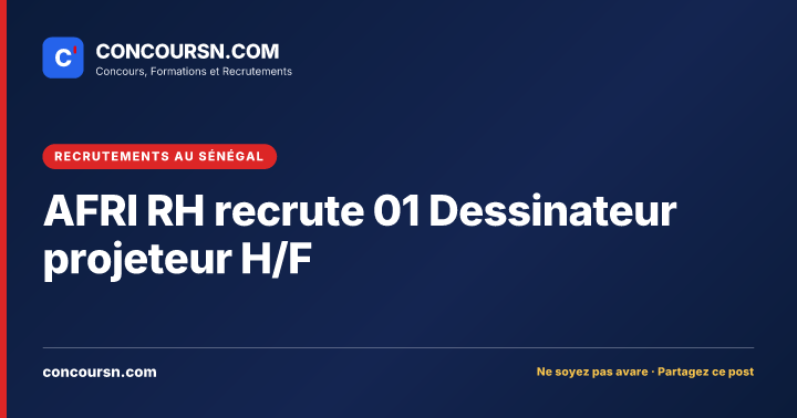 Illustration de l’article : AFRI RH recrute 01 Dessinateur projeteur H/F