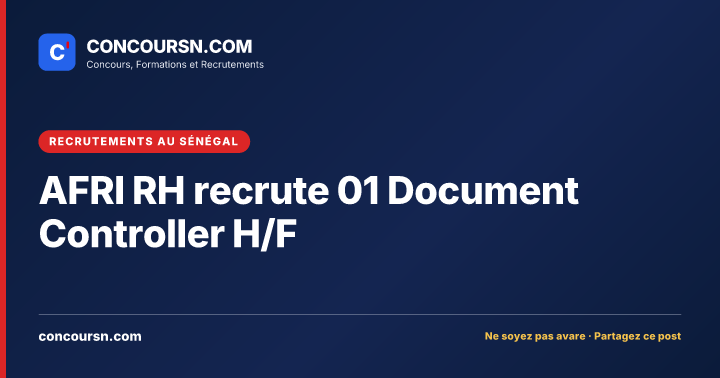 Illustration de l’article : AFRI RH recrute 01 Document Controller H/F
