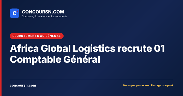 Illustration de l’article : Africa Global Logistics recrute 01 Comptable Général