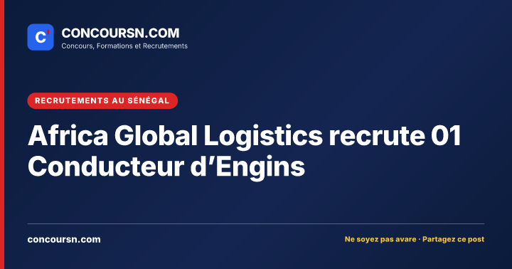 Illustration de l’article : Africa Global Logistics recrute 01 Conducteur d’Engins