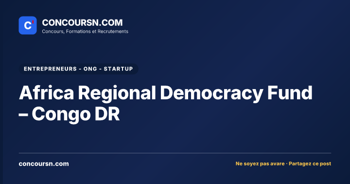 Illustration de l’article : Africa Regional Democracy Fund – Congo DR