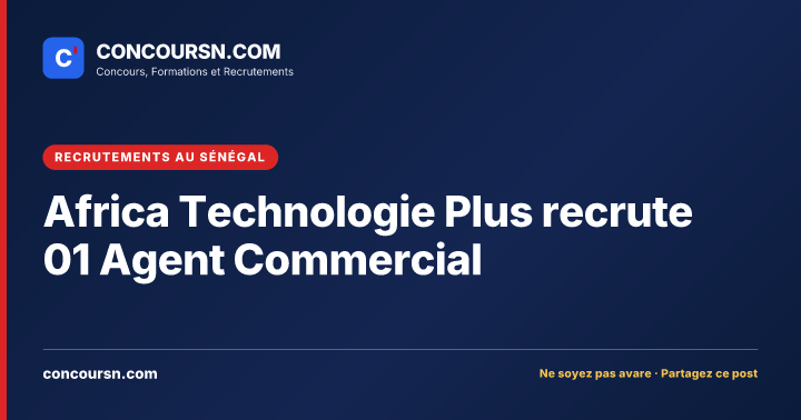 Illustration de l’article : Africa Technologie Plus recrute 01 Agent Commercial