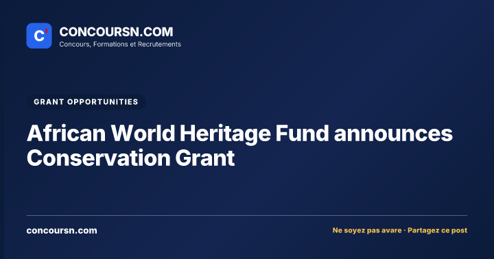 Illustration de l’article : African World Heritage Fund announces Conservation Grant