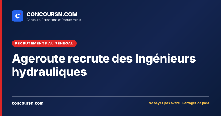 Illustration de l’article : Ageroute recrute des Ingénieurs hydrauliques
