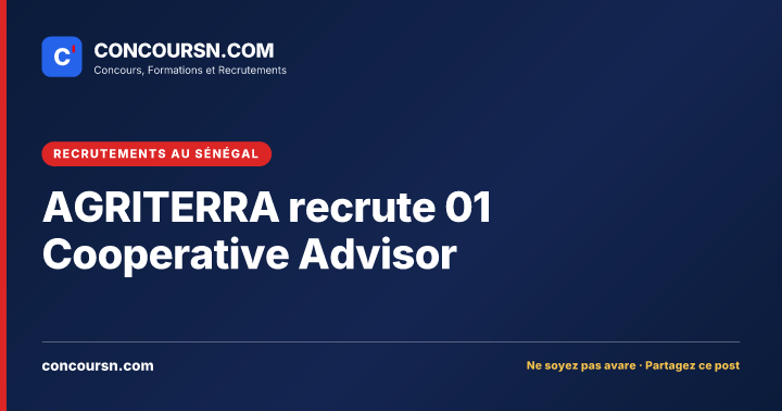 Illustration de l’article : AGRITERRA recrute 01 Cooperative Advisor