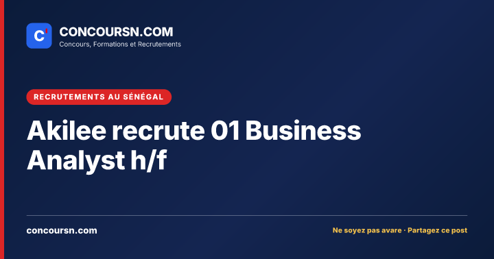 Illustration de l’article : Akilee recrute 01 Business Analyst h/f