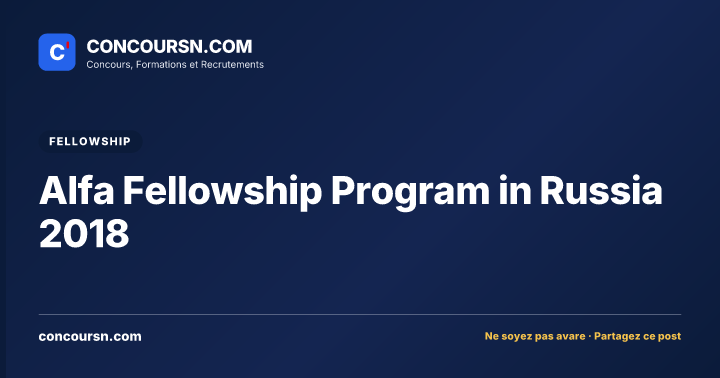Illustration de l’article : Alfa Fellowship Program in Russia 2018