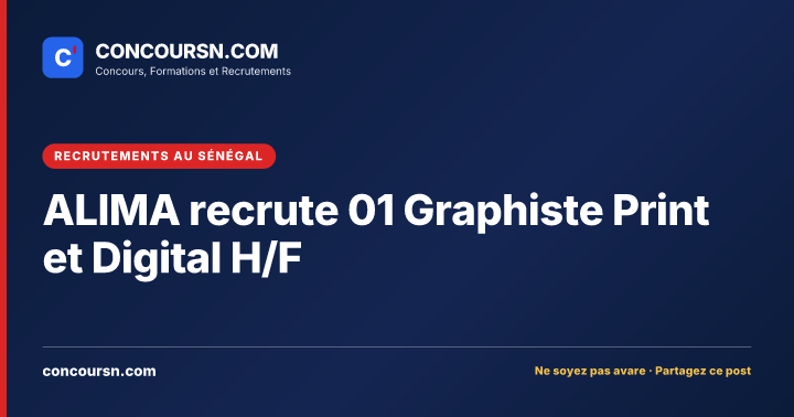Illustration de l’article : ALIMA recrute 01 Graphiste Print et Digital H/F