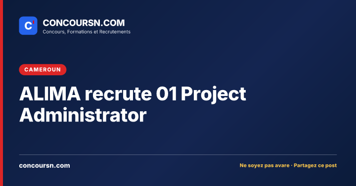 Illustration de l’article : ALIMA recrute 01 Project Administrator
