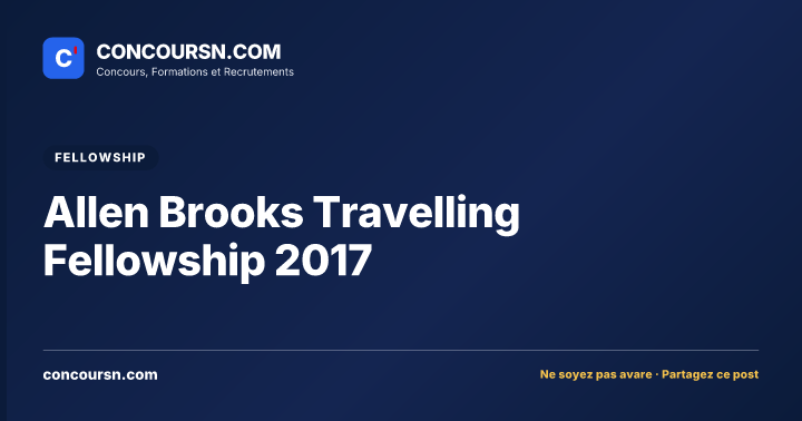Illustration de l’article : Allen Brooks Travelling Fellowship 2017