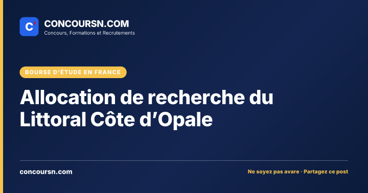 Illustration de l’article : Allocation de recherche du Littoral Côte d’Opale