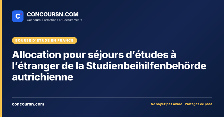 Illustration de l’article : Allocation pour séjours d’études à l’étranger de la Studienbeihilfenbehörde autrichienne