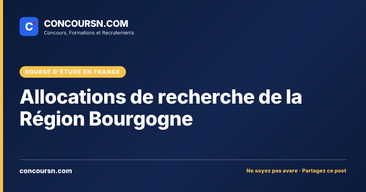Illustration de l’article : Allocations de recherche de la Région Bourgogne