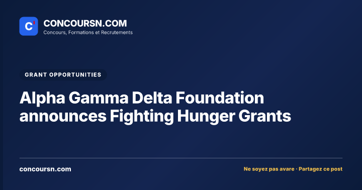 Illustration de l’article : Alpha Gamma Delta Foundation announces Fighting Hunger Grants