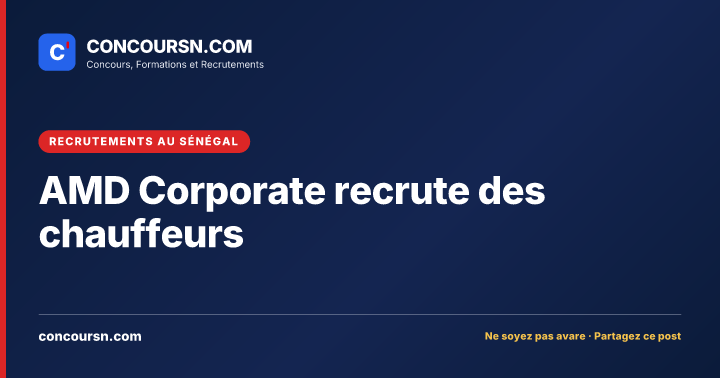 Illustration de l’article : AMD Corporate recrute des chauffeurs