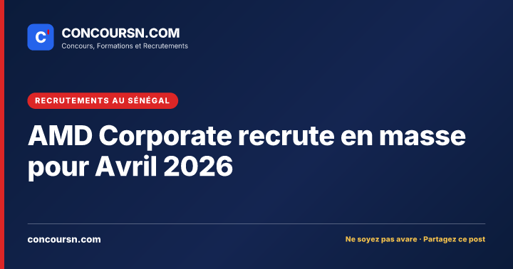 Illustration de l’article : AMD Corporate recrute en masse pour Avril 2026