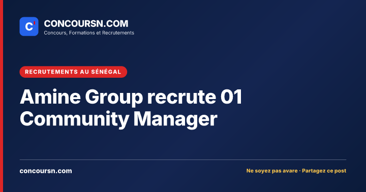 Illustration de l’article : Amine Group recrute 01 Community Manager