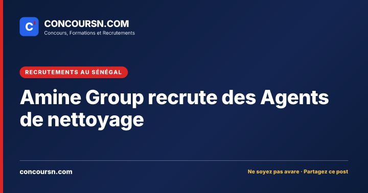 Illustration de l’article : Amine Group recrute des Agents de nettoyage