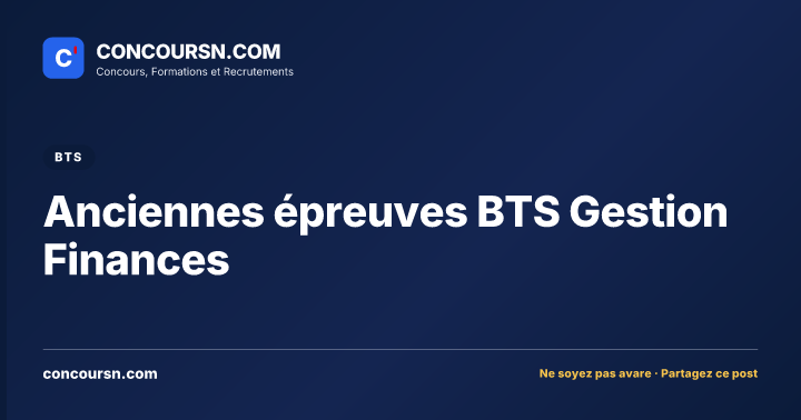 Illustration de l’article : Anciennes épreuves BTS Gestion Finances