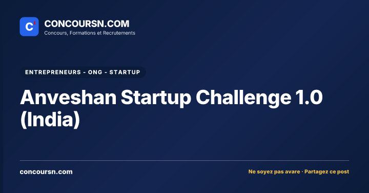 Illustration de l’article : Anveshan Startup Challenge 1.0 (India)