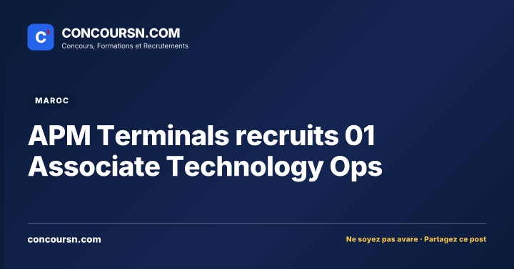 Illustration de l’article : APM Terminals recruits 01 Associate Technology Ops