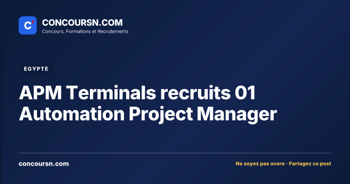 Illustration de l’article : APM Terminals recruits 01 Automation Project Manager