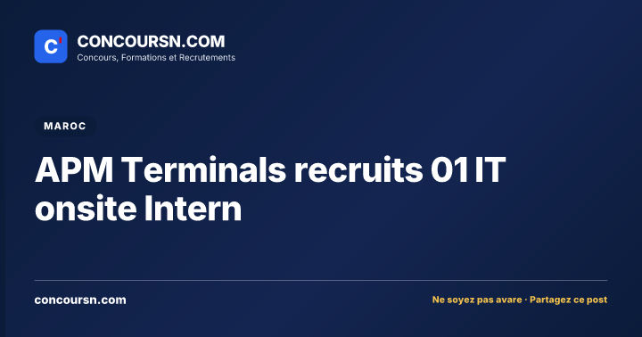 Illustration de l’article : APM Terminals recruits 01 IT onsite Intern