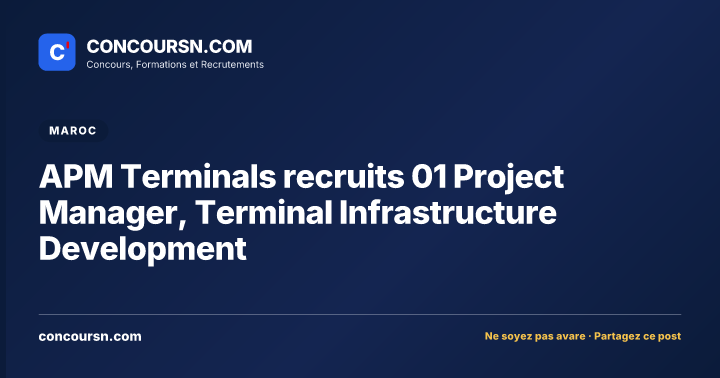 Illustration de l’article : APM Terminals recruits 01 Project Manager, Terminal Infrastructure Development