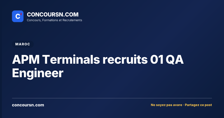 Illustration de l’article : APM Terminals recruits 01 QA Engineer