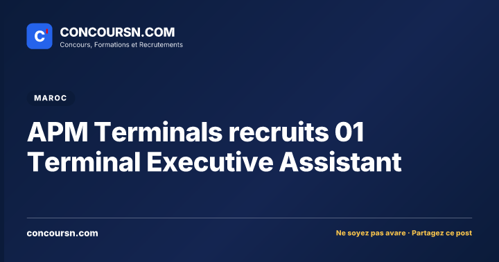 Illustration de l’article : APM Terminals recruits 01 Terminal Executive Assistant